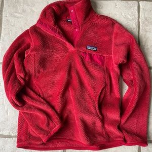 Red Patagonia Retool Snap Pullover